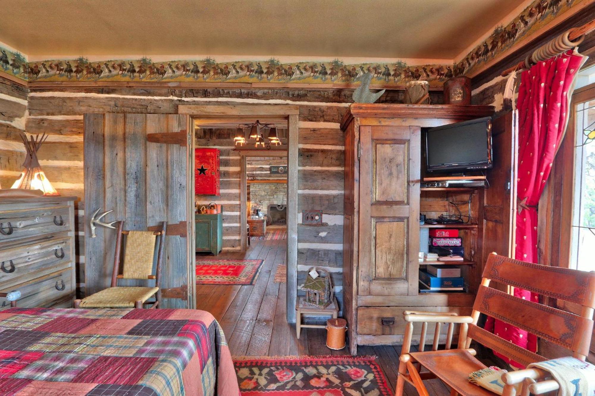 Log Cabin At Old Glory Ranch Wimberley Esterno foto