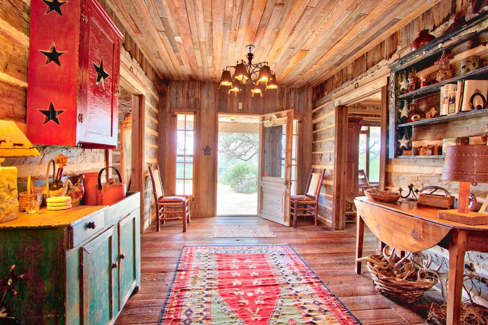 Log Cabin At Old Glory Ranch Wimberley Esterno foto
